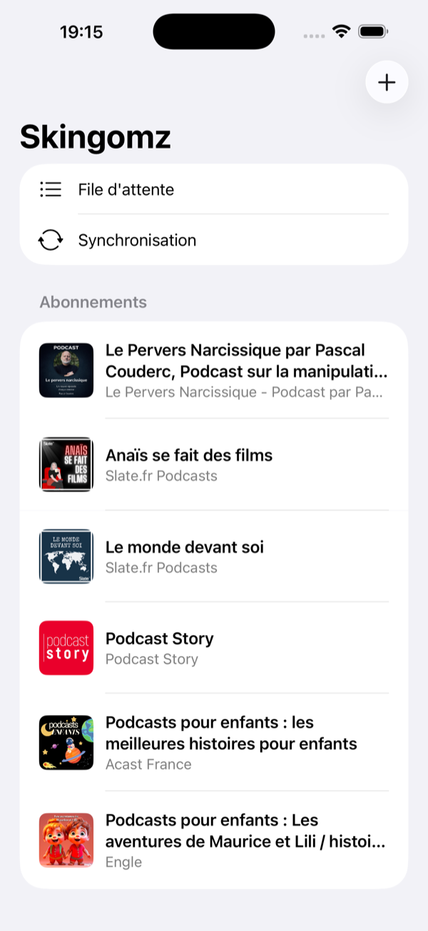 Bibliothèque avec plusieurs abonnements